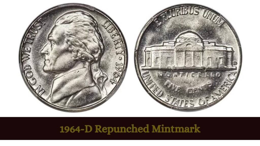 1964-D Repunched Mintmark