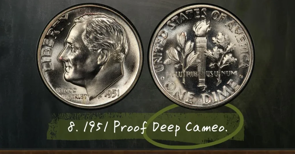 8. 1951 Proof Deep Cameo.